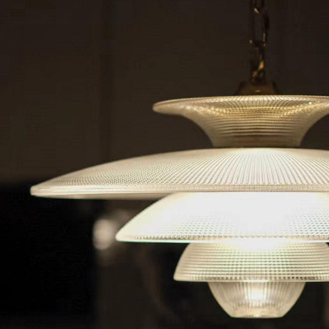 Grid Glass Pendant Light - Lamp Outdoor