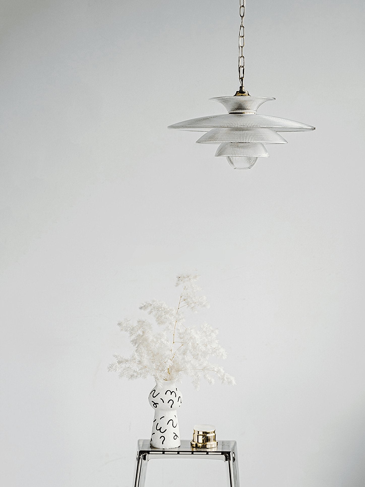 Grid Glass Pendant Light - Lamp Outdoor