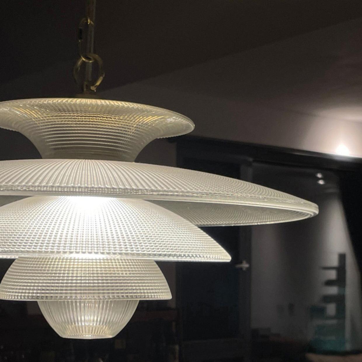 Grid Glass Pendant Light - Lamp Outdoor