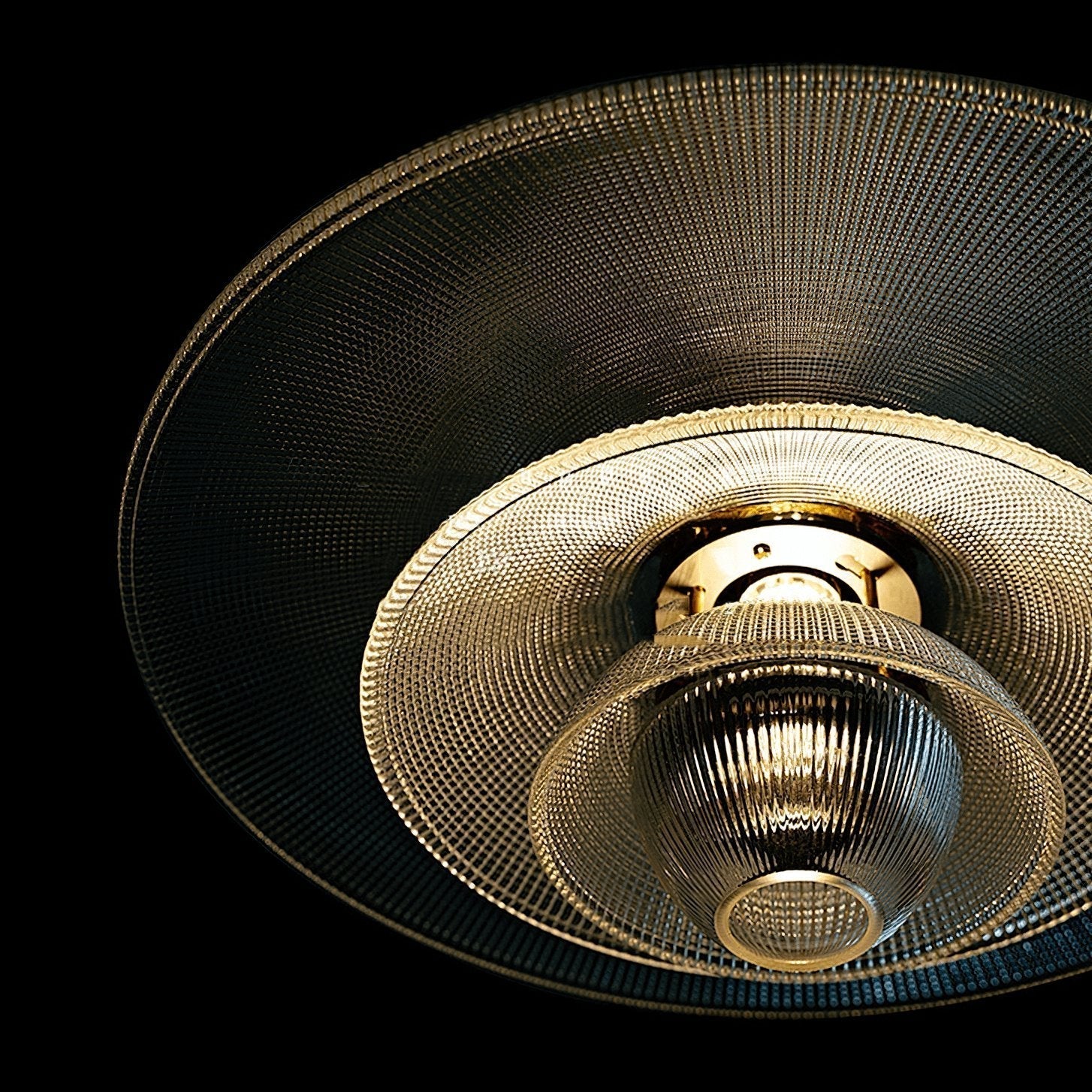Grid Glass Pendant Light - Lamp Outdoor