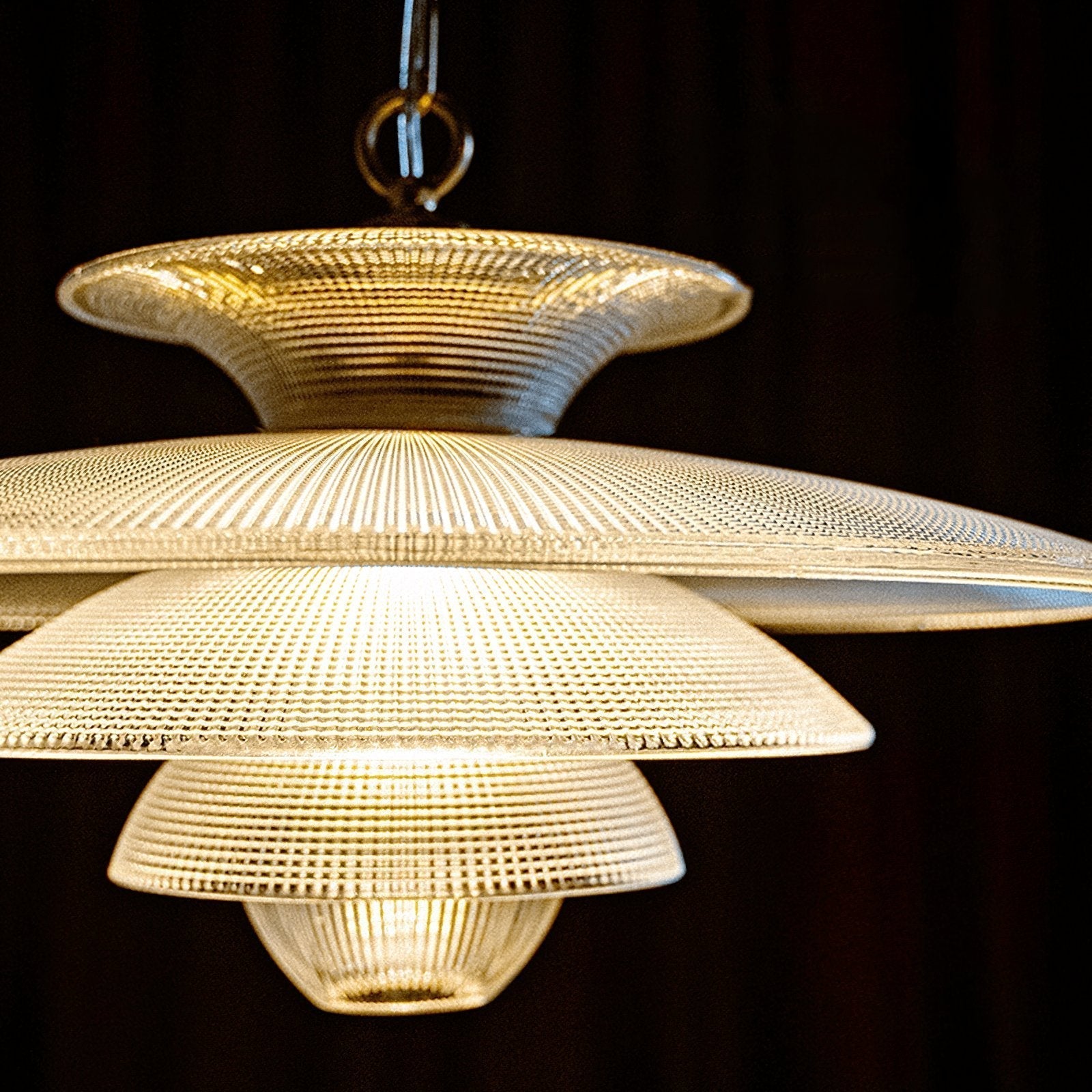 Grid Glass Pendant Light - Lamp Outdoor