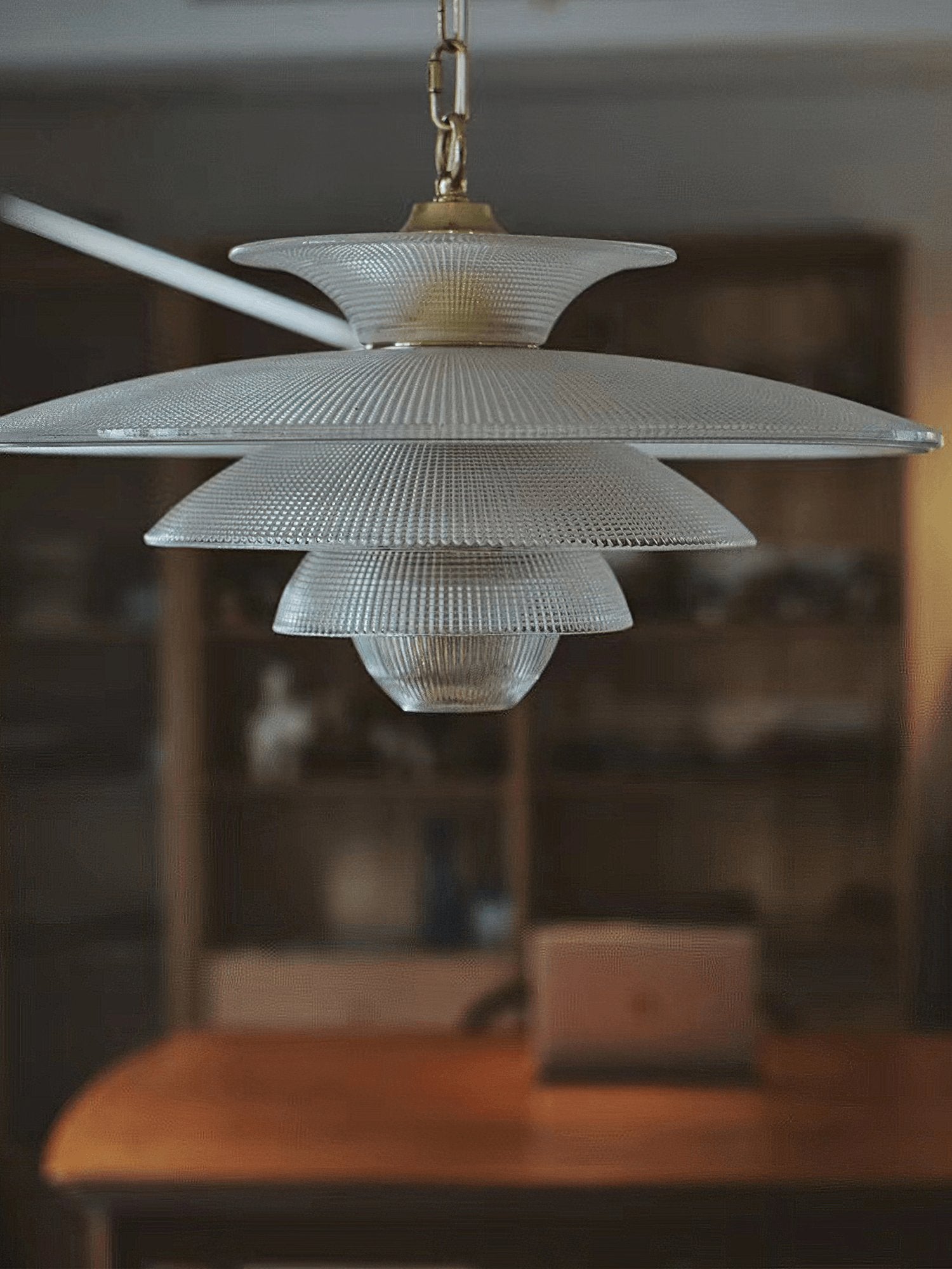 Grid Glass Pendant Light - Lamp Outdoor