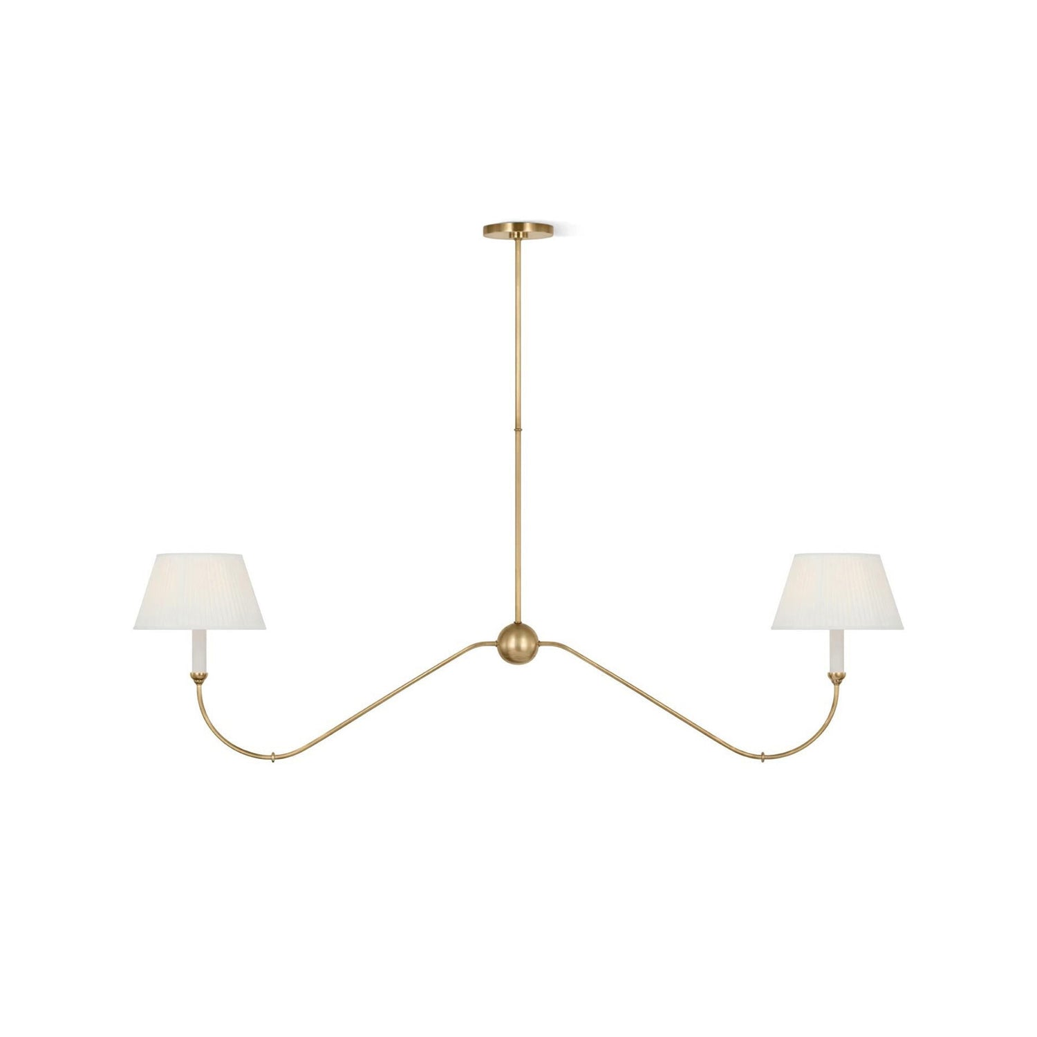 Griffin Contemporary Brass Chandelier