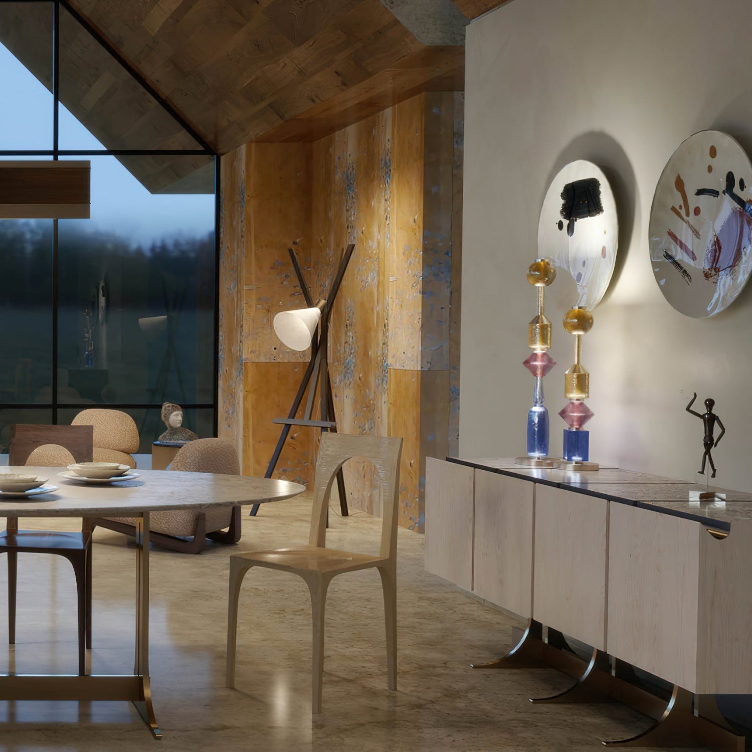 Gusto Modern Glass Table Lamp