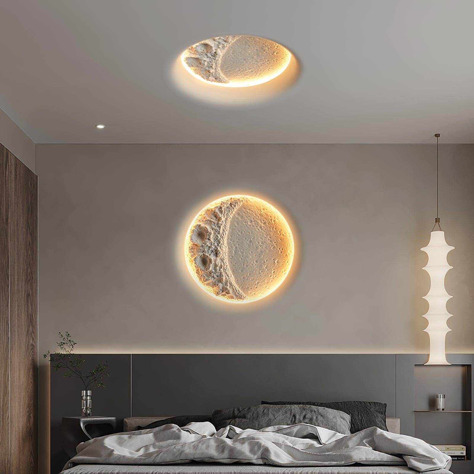 Gypsum Moon Wall Lamp - Lamp Outdoor