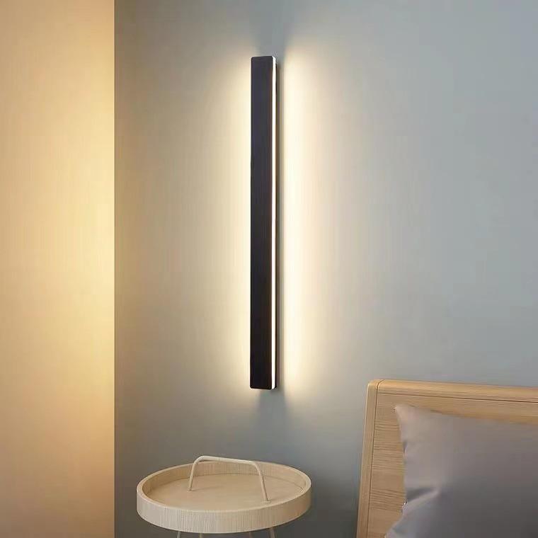 Waterproof Long Linear LED Wall Lamp Outdoor Wall Lights Black Porch Lights - Lamp Outdoor