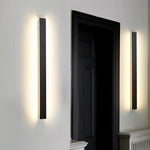 Waterproof Long Linear LED Wall Lamp Outdoor Wall Lights Black Porch Lights - Lamp Outdoor