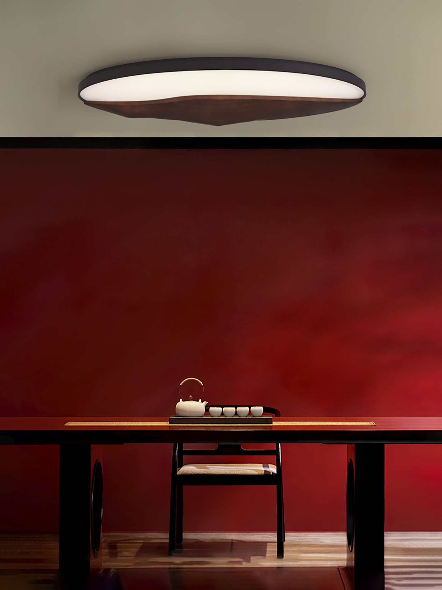 Vishaarae Scandi Wooden Ceiling Light - Lamp Outdoor