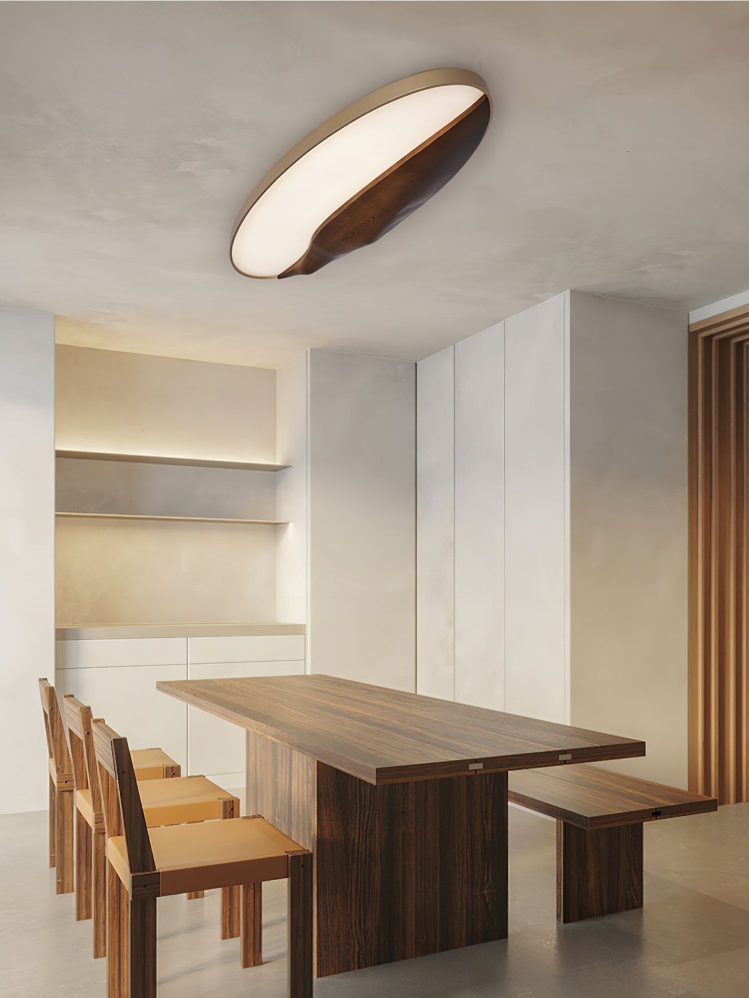 Vishaarae Scandi Wooden Ceiling Light - Lamp Outdoor