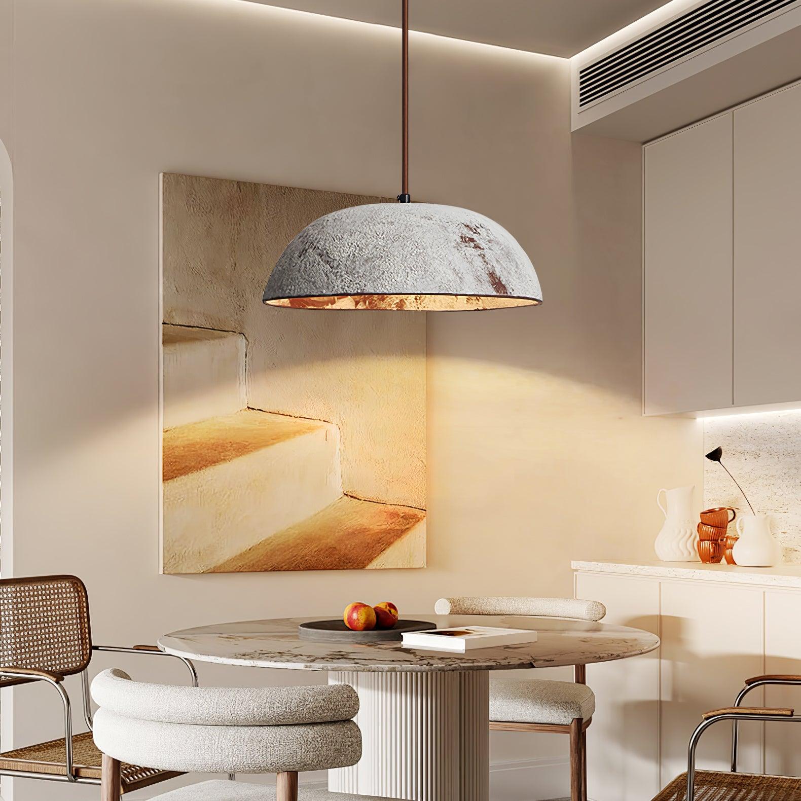 Half Dome Vintage Ceramic Pendant Lamp - Lamp Outdoor