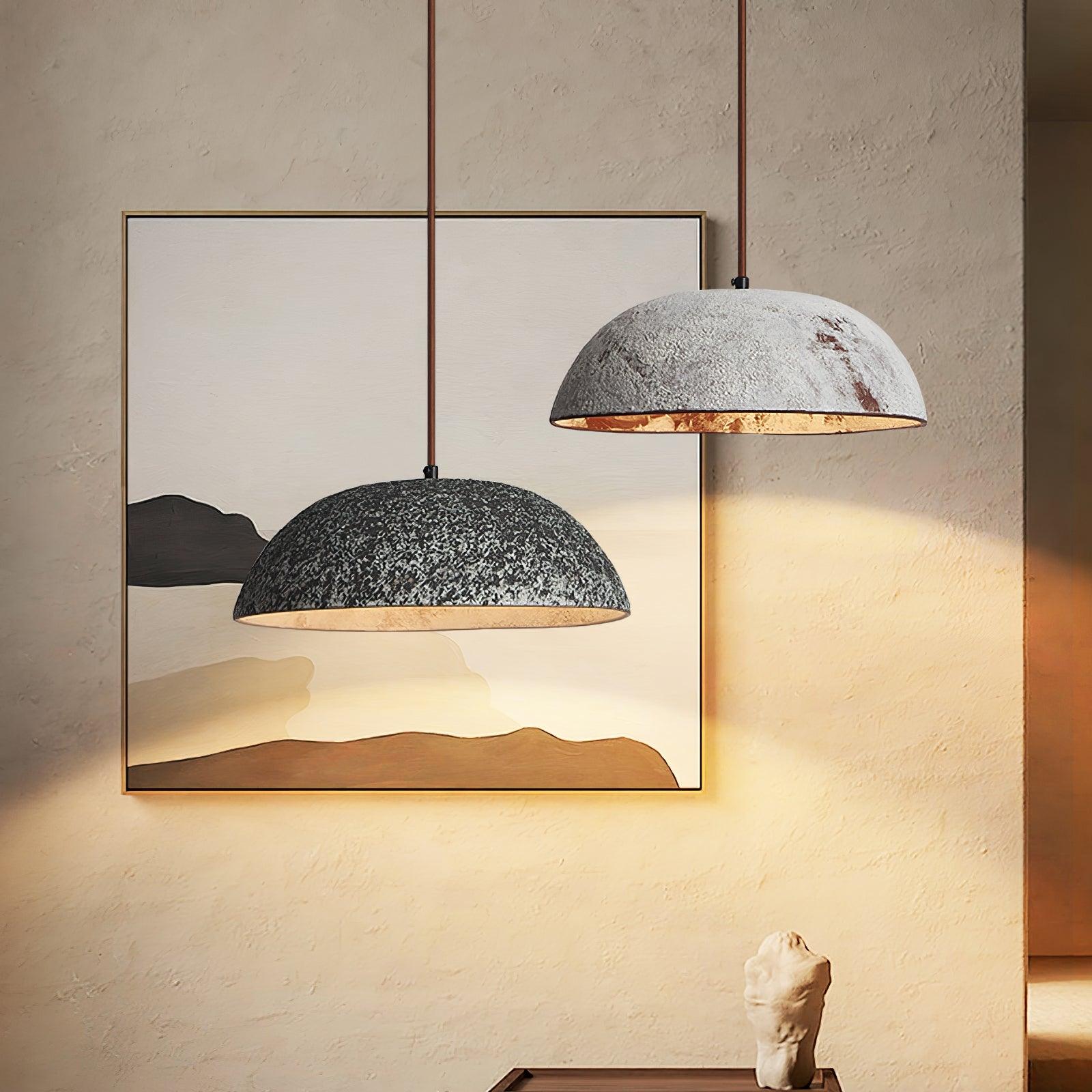 Half Dome Vintage Ceramic Pendant Lamp - Lamp Outdoor