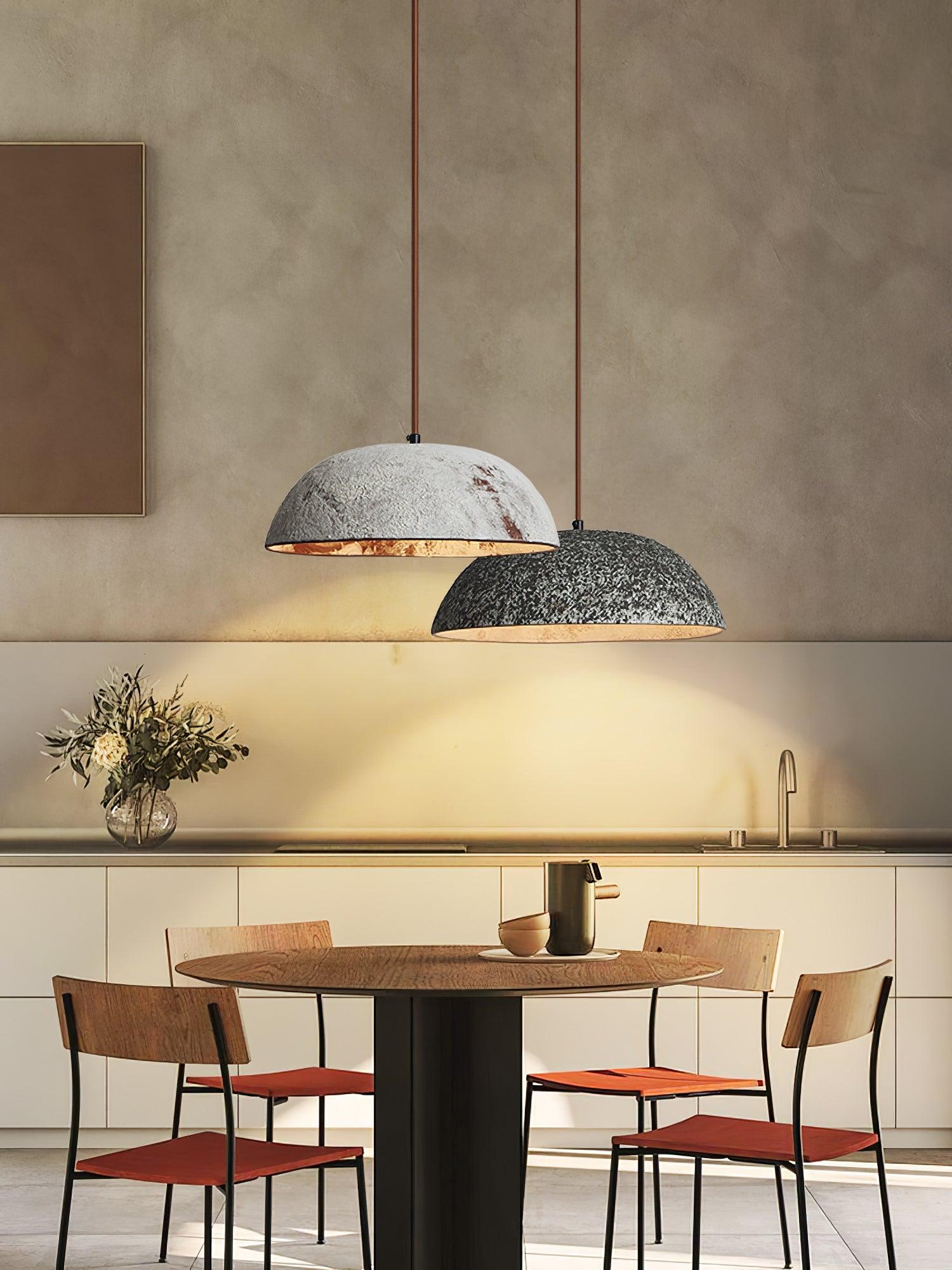 Half Dome Vintage Ceramic Pendant Lamp - Lamp Outdoor