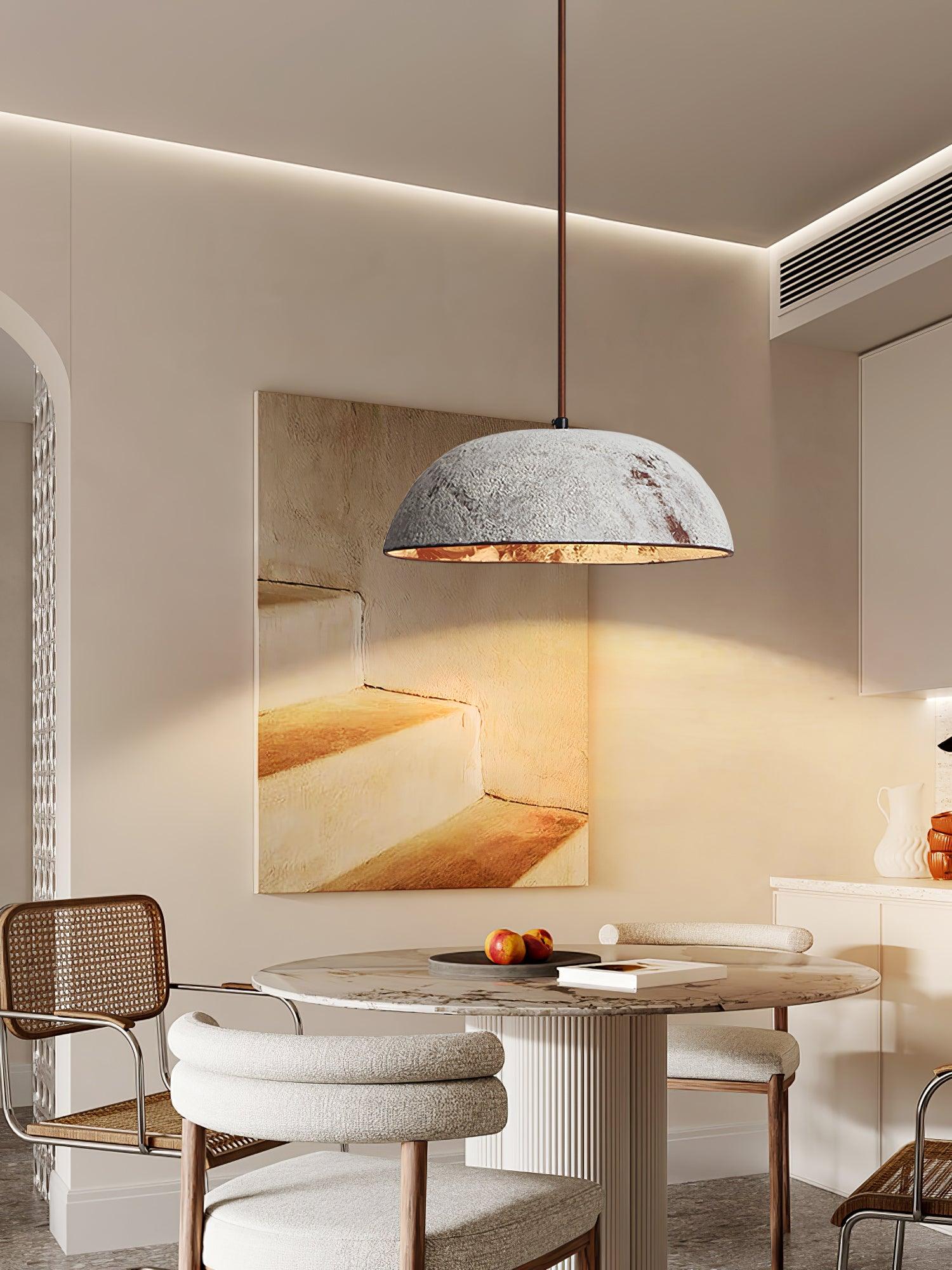 Half Dome Vintage Ceramic Pendant Lamp - Lamp Outdoor