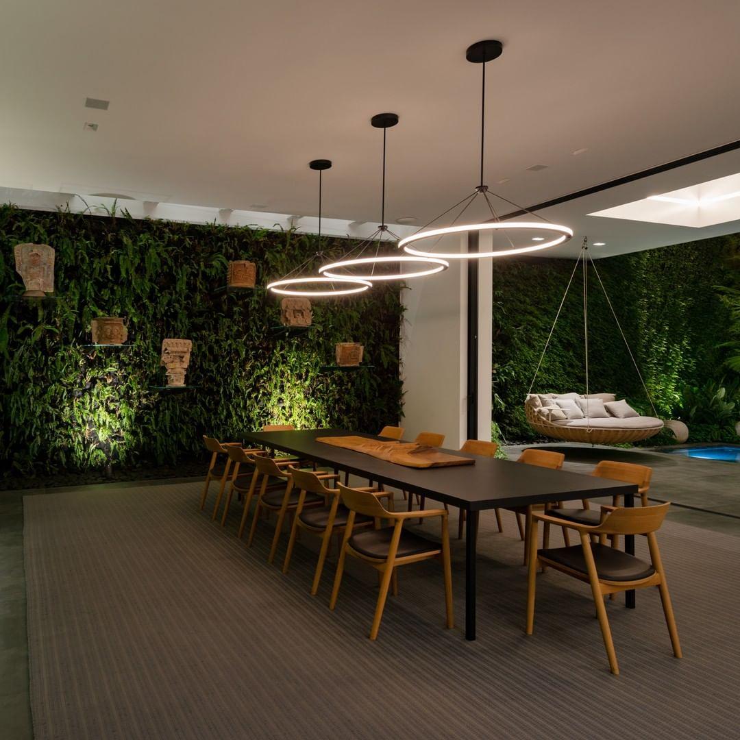 Cascading Ring Circle Pendant Lamp - Lamp Outdoor
