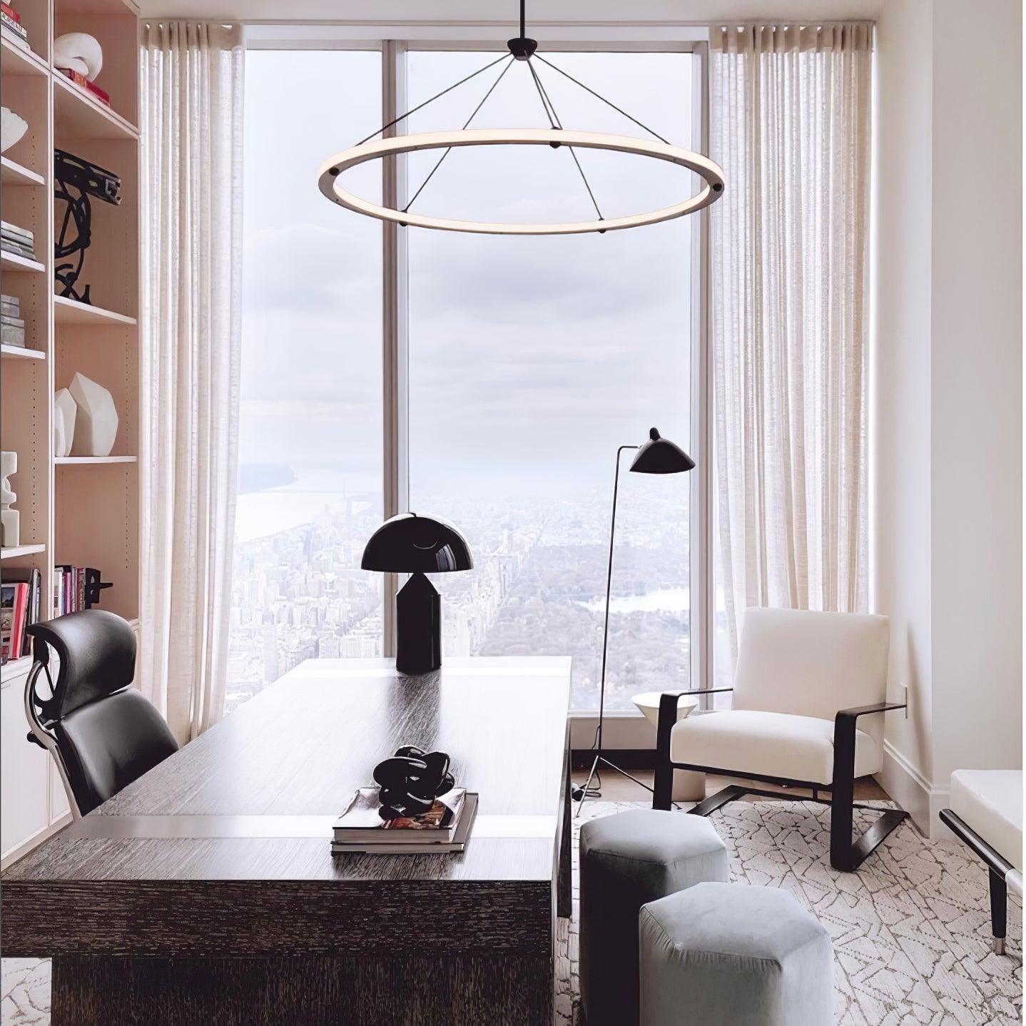 Cascading Ring Circle Pendant Lamp - Lamp Outdoor