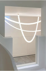 PearlCascade Glass Bead Chandelier - Lamp Outdoor