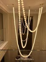 PearlCascade Glass Bead Chandelier - Lamp Outdoor