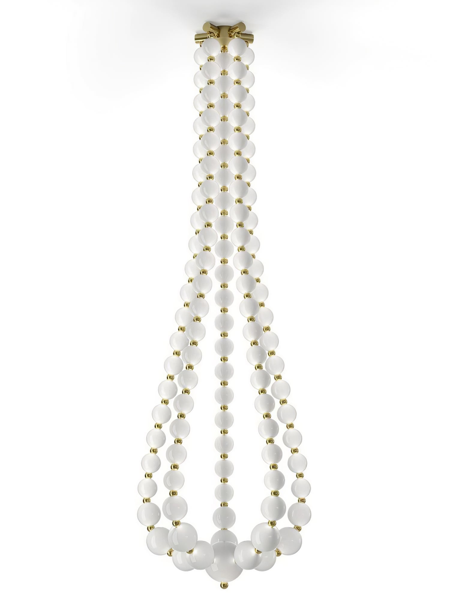 PearlCascade Glass Bead Chandelier - Lamp Outdoor