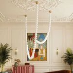 PearlCascade Glass Bead Chandelier - Lamp Outdoor