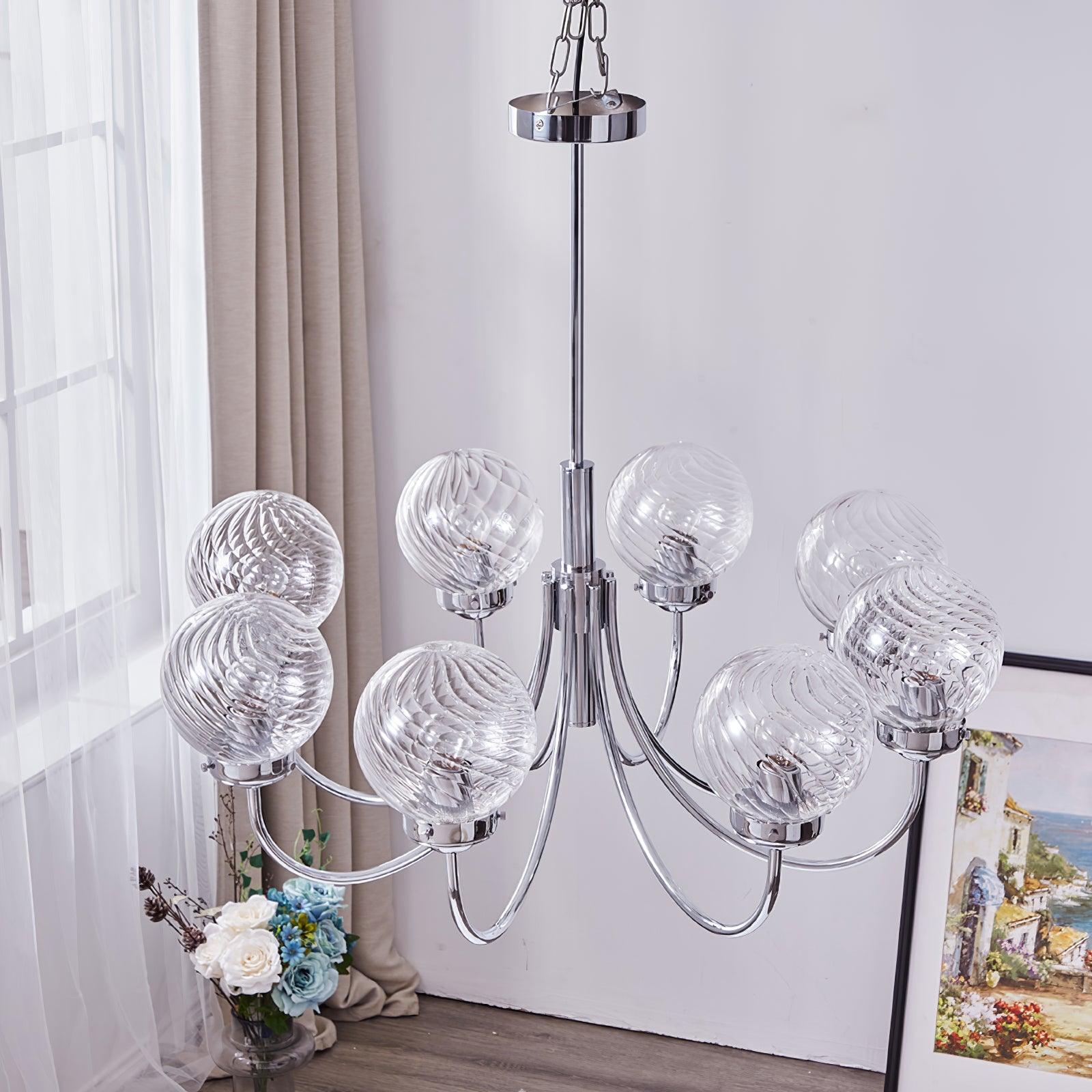 Armiriel Elegance Nordic Glass Metal Chandelier - Lamp Outdoor