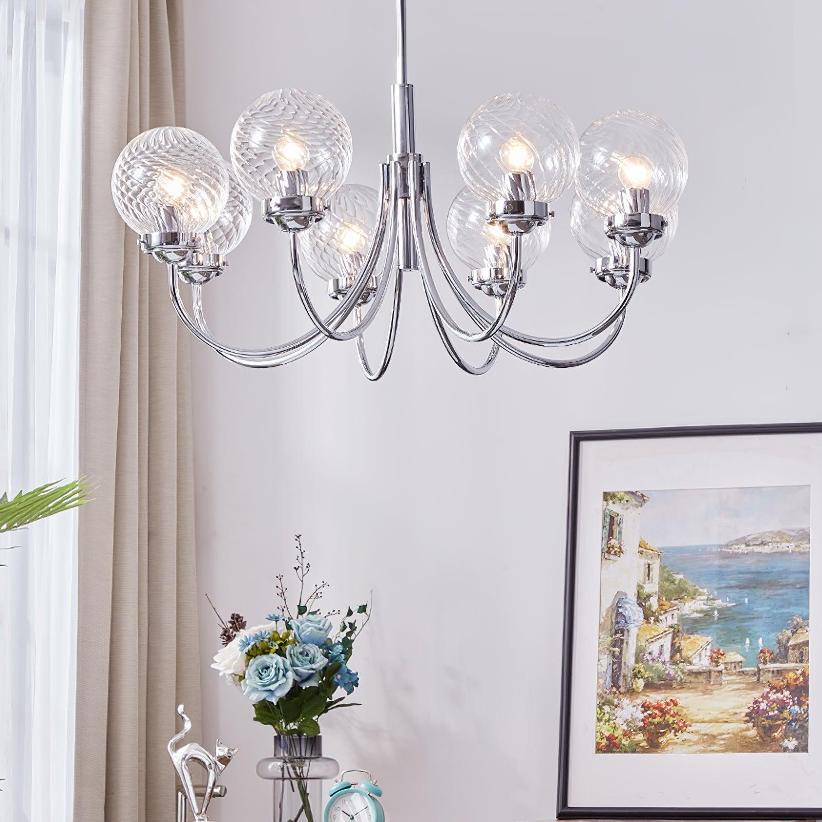 Armiriel Elegance Nordic Glass Metal Chandelier - Lamp Outdoor