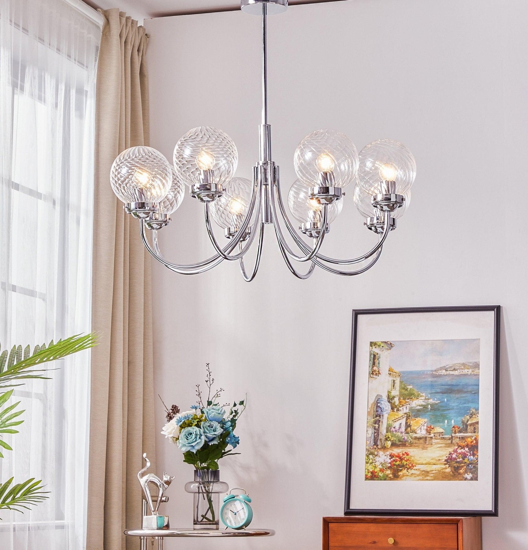 Armiriel Elegance Nordic Glass Metal Chandelier - Lamp Outdoor