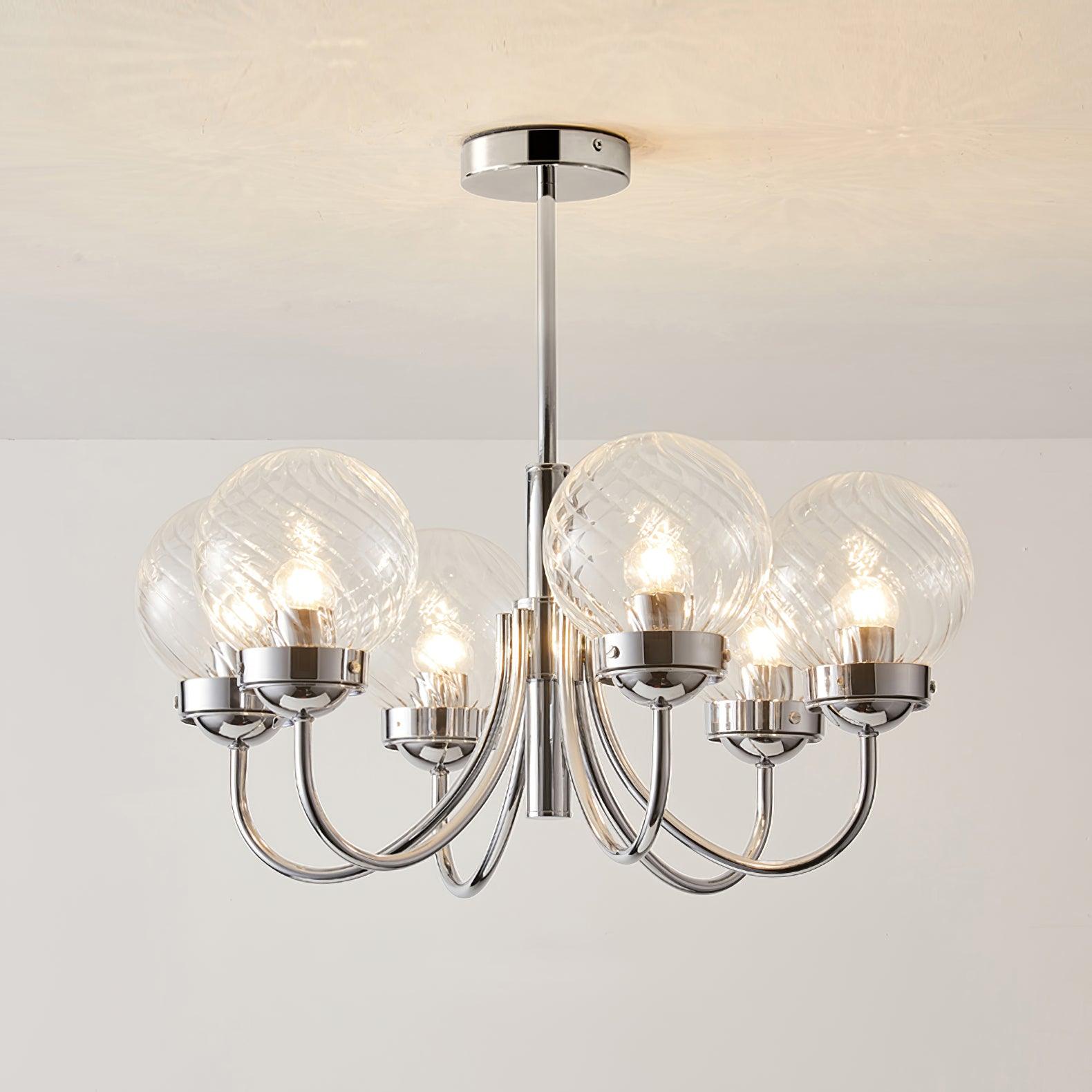 Armiriel Elegance Nordic Glass Metal Chandelier - Lamp Outdoor