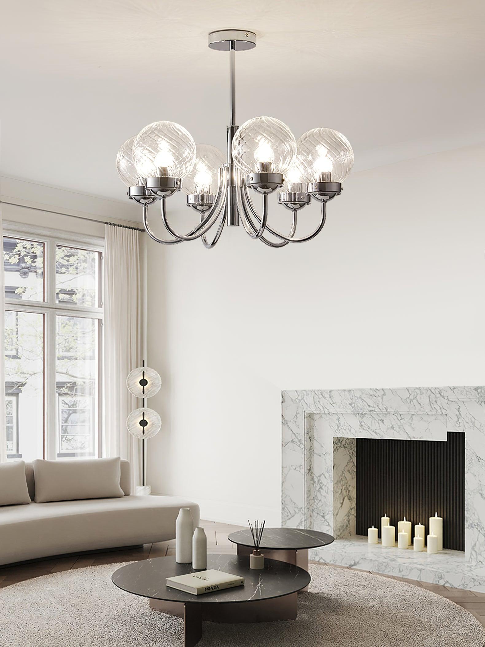 Armiriel Elegance Nordic Glass Metal Chandelier - Lamp Outdoor