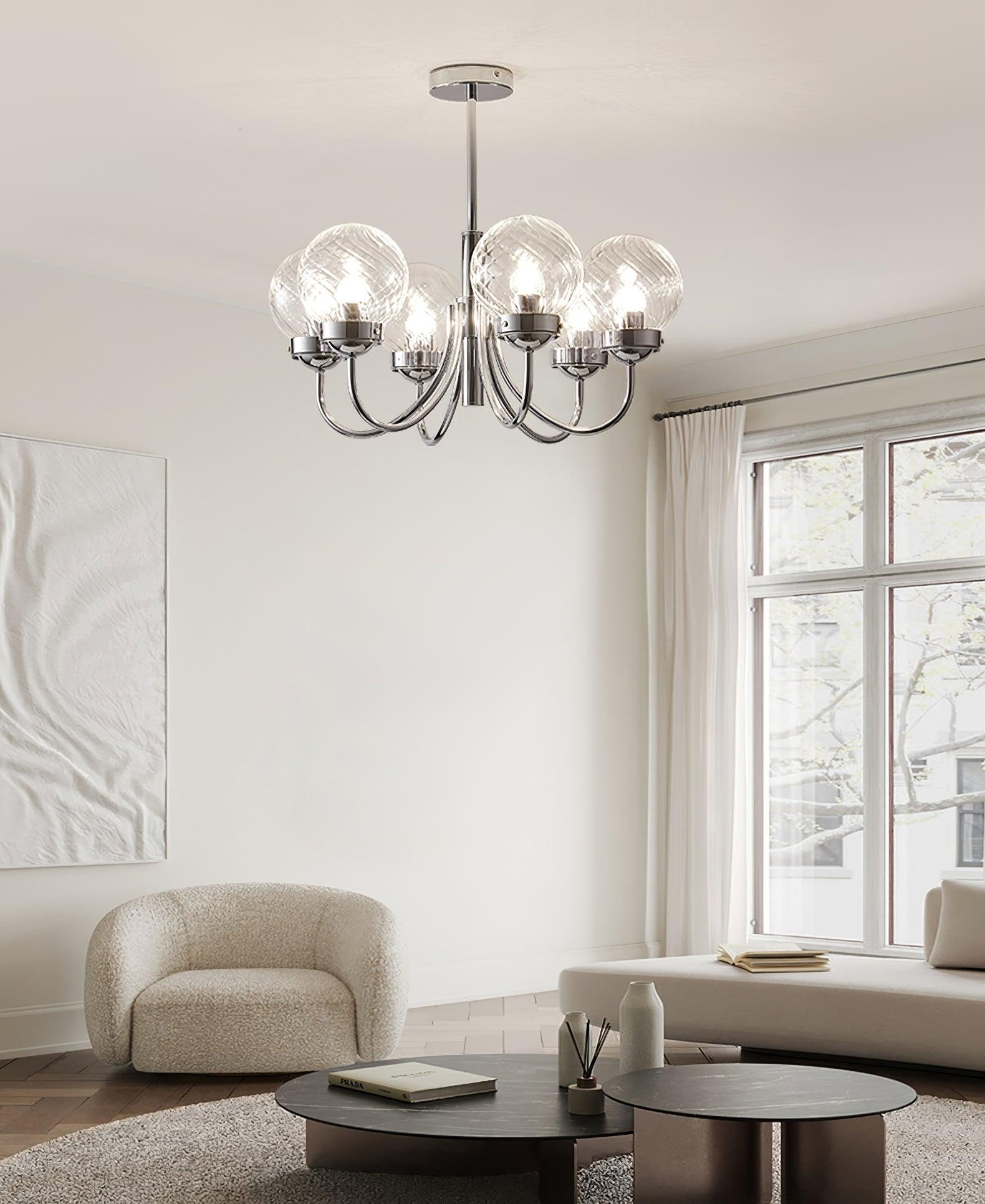 Armiriel Elegance Nordic Glass Metal Chandelier - Lamp Outdoor
