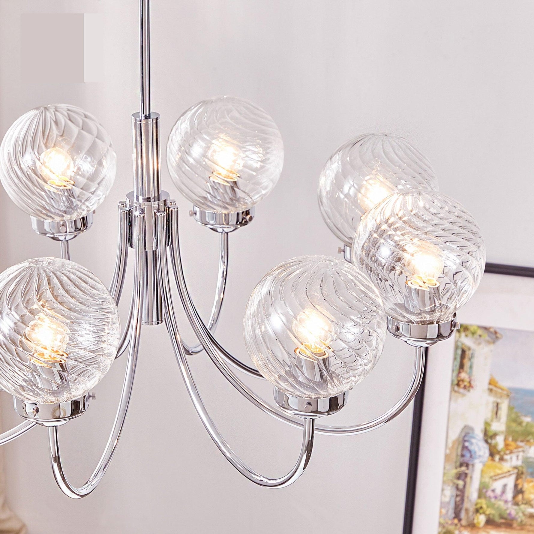 Armiriel Elegance Nordic Glass Metal Chandelier - Lamp Outdoor