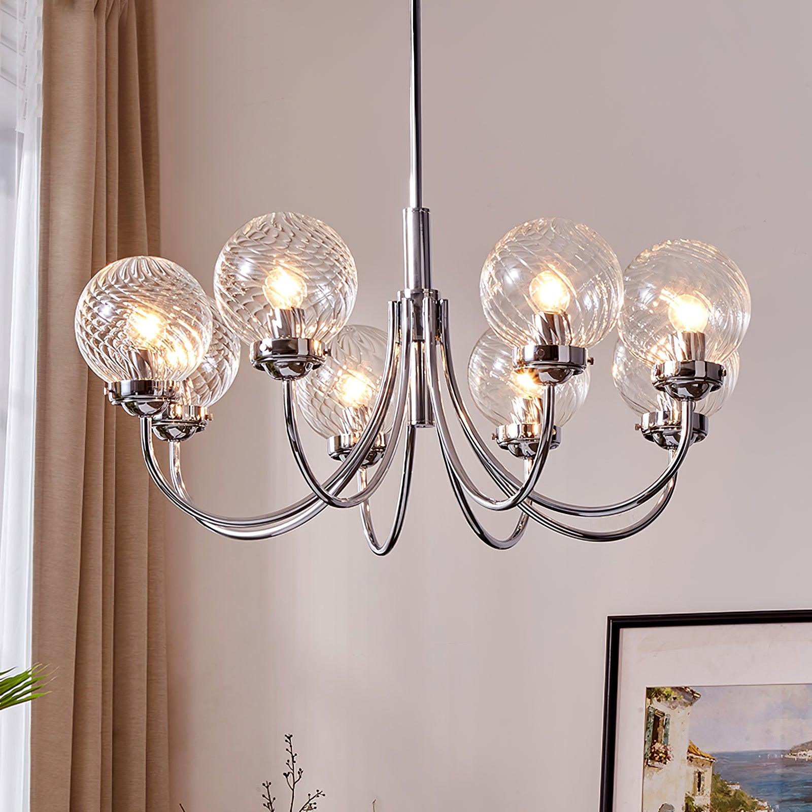 Armiriel Elegance Nordic Glass Metal Chandelier - Lamp Outdoor