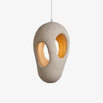 Hand-Built White Pendant Lamp - Lamp Outdoor