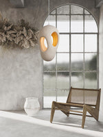 Hand-Built White Pendant Lamp - Lamp Outdoor