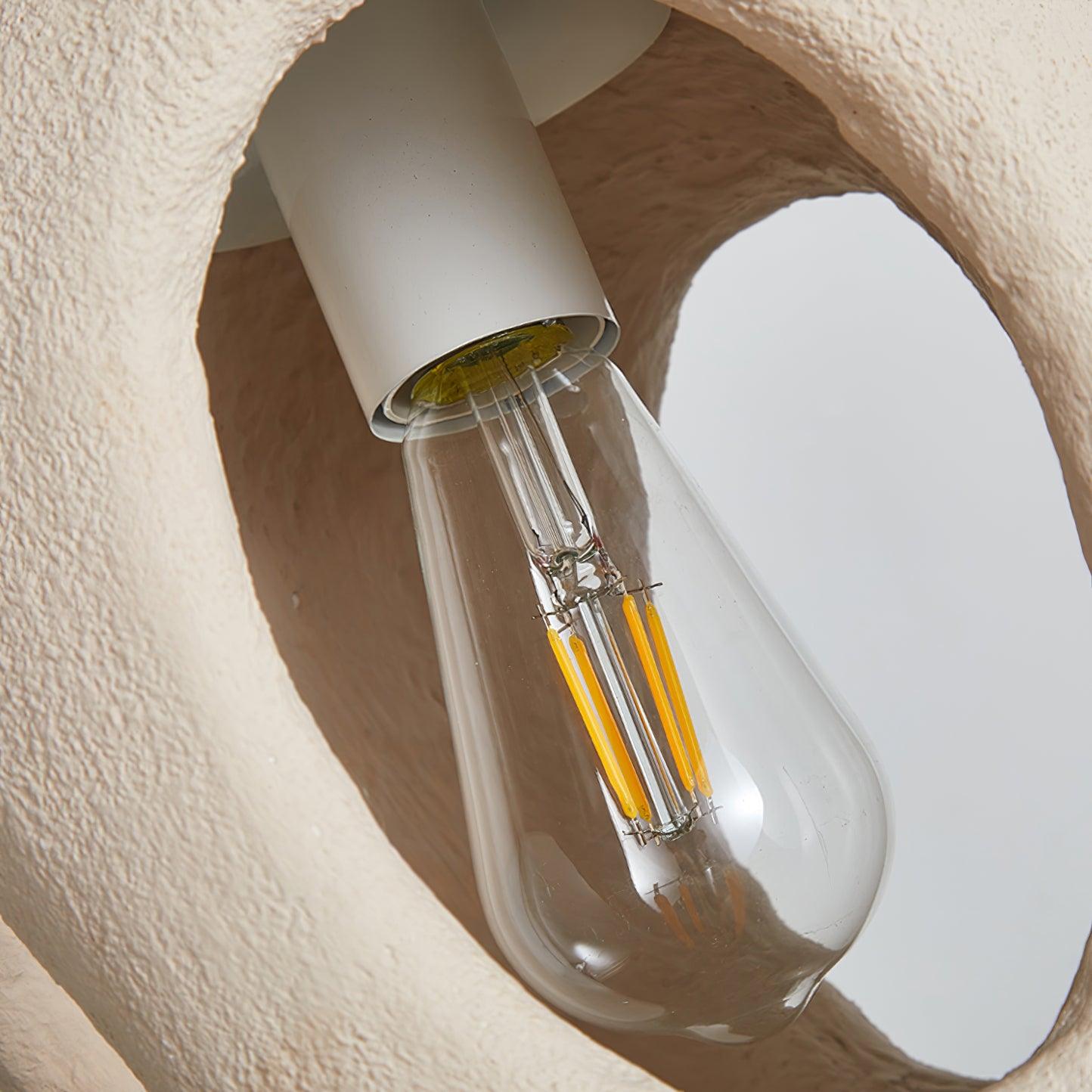 Hand-Built White Pendant Lamp - Lamp Outdoor