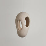 Hand-Built White Pendant Lamp - Lamp Outdoor