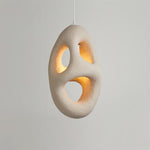 Hand-Built White Pendant Lamp - Lamp Outdoor