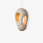 Hand-Built White Pendant Lamp - Lamp Outdoor