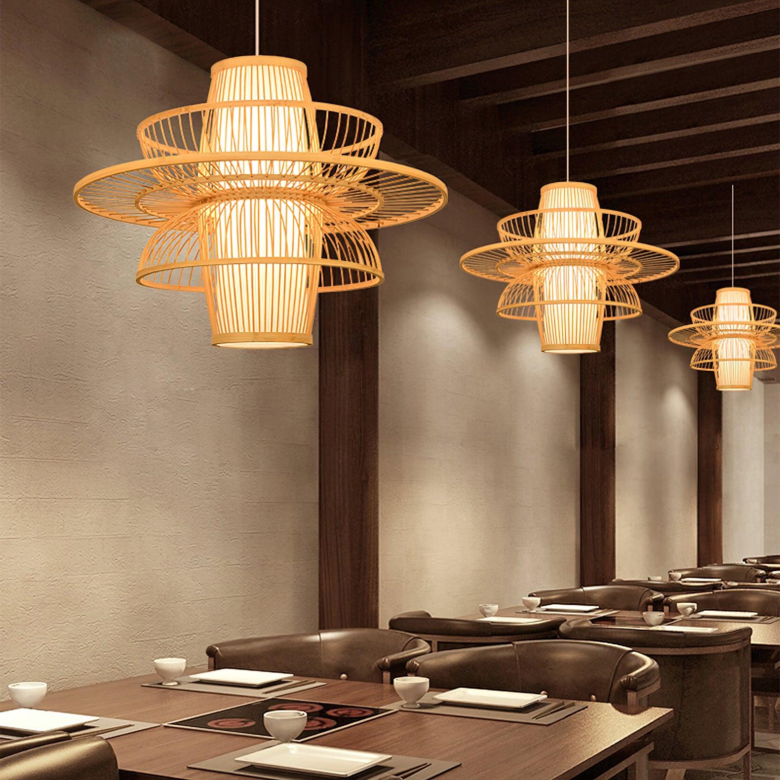 Handmade Sigyn Bamboo Pendant Lamp - Lamp Outdoor