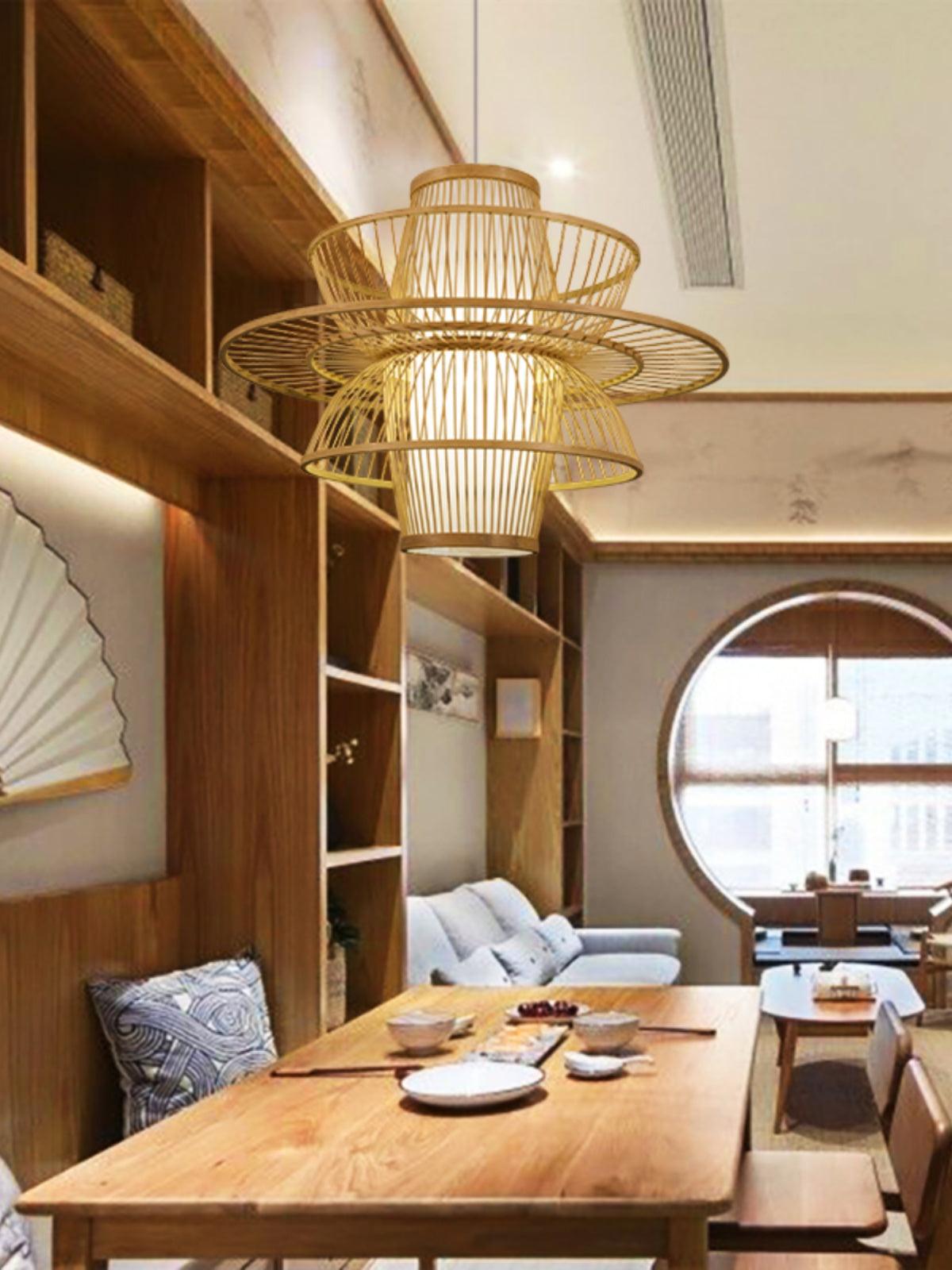 Handmade Sigyn Bamboo Pendant Lamp - Lamp Outdoor
