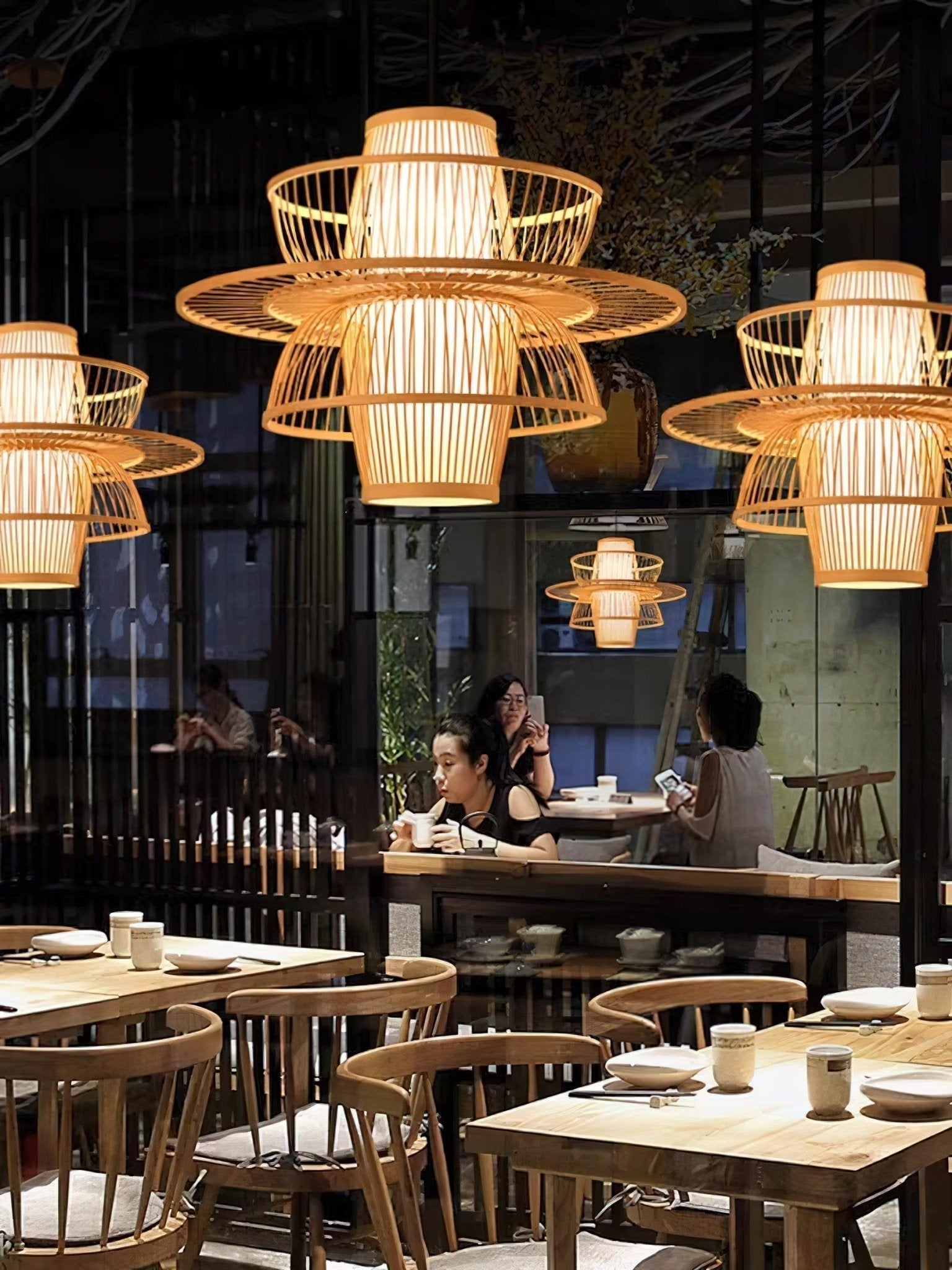 Handmade Sigyn Bamboo Pendant Lamp - Lamp Outdoor