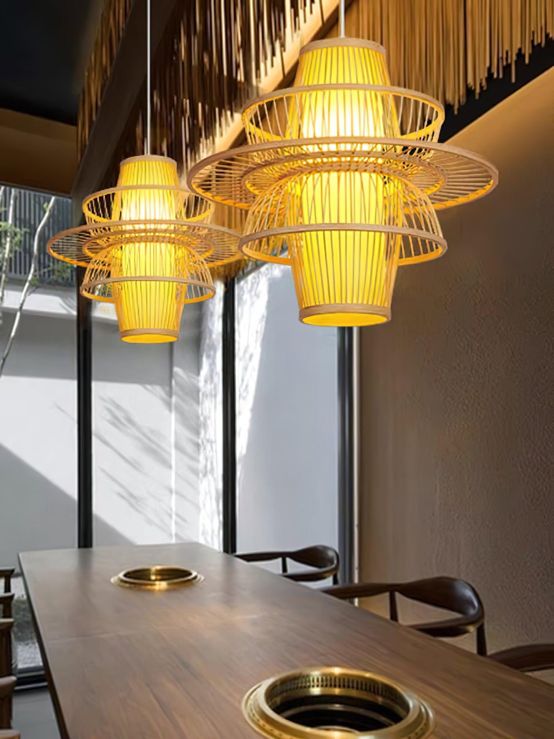 Handmade Sigyn Bamboo Pendant Lamp - Lamp Outdoor