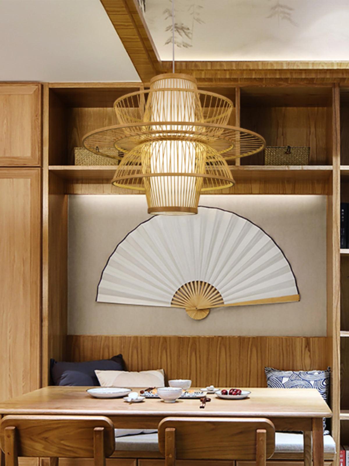 Handmade Sigyn Bamboo Pendant Lamp - Lamp Outdoor