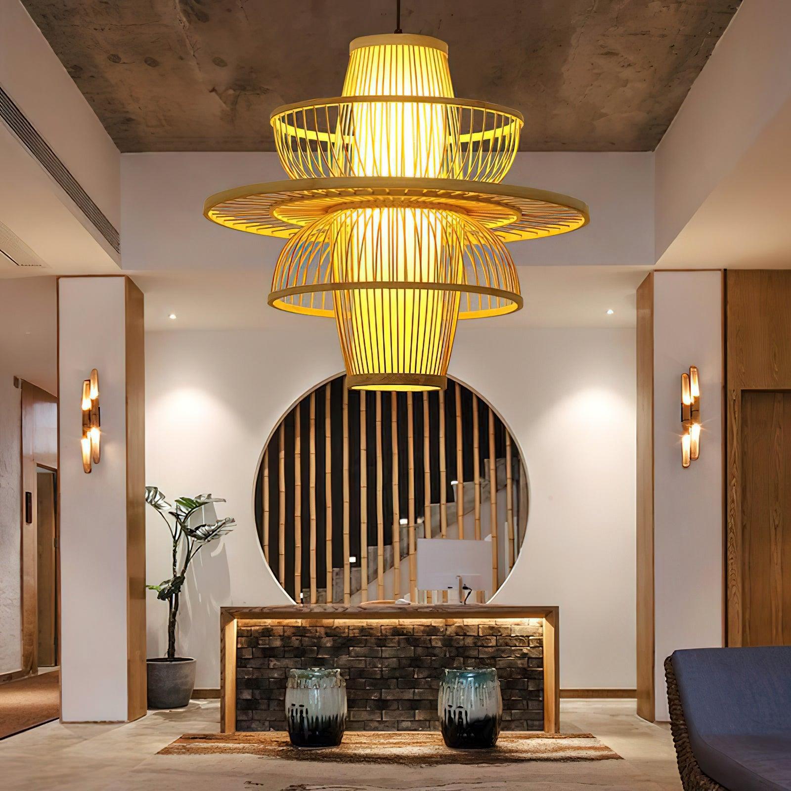 Handmade Sigyn Bamboo Pendant Lamp - Lamp Outdoor