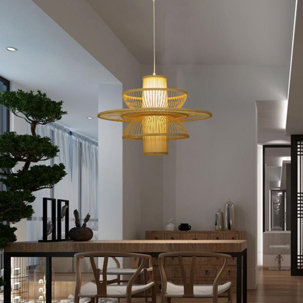 Handmade Sigyn Bamboo Pendant Lamp - Lamp Outdoor