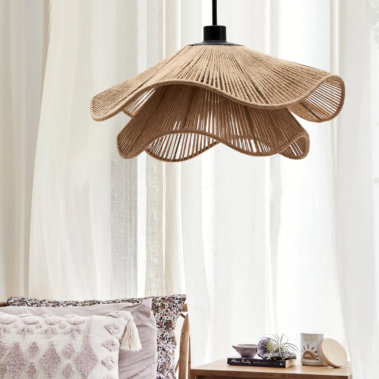 Handmade Straw Hat Pendant Lamp - Lamp Outdoor