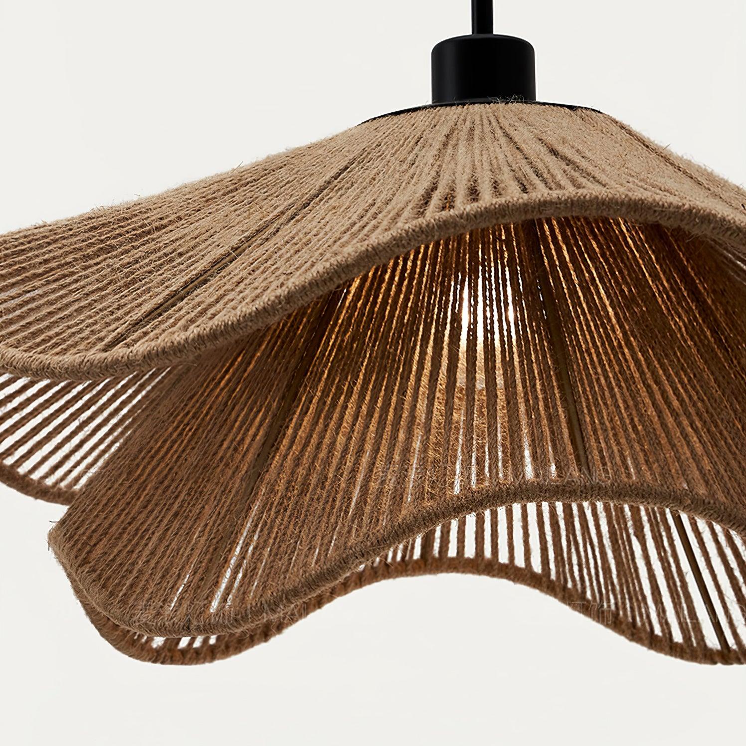 Handmade Straw Hat Pendant Lamp - Lamp Outdoor
