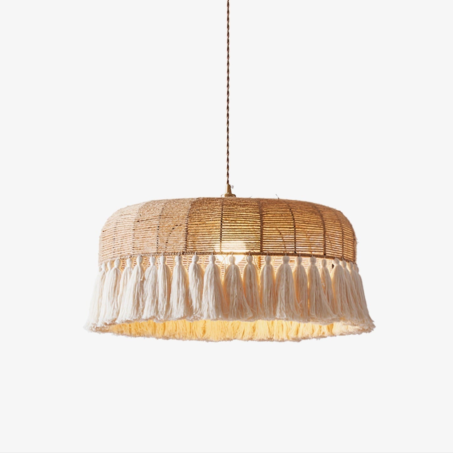 Handwoven Jute Pendant Light - Lamp Outdoor