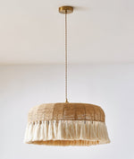 Handwoven Jute Pendant Light - Lamp Outdoor