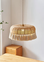Handwoven Jute Pendant Light - Lamp Outdoor