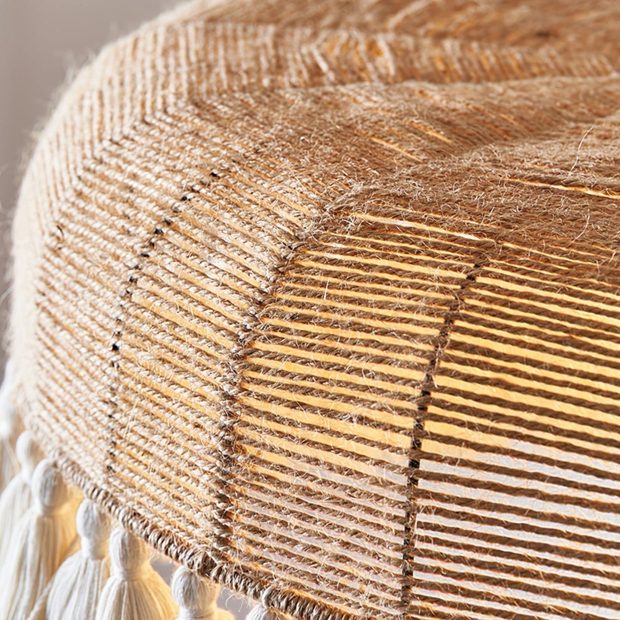 Handwoven Jute Pendant Light - Lamp Outdoor